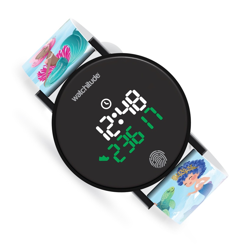 Watchitude Step Counter Watch Pedometer Fitness Tracker - Mermaids Party