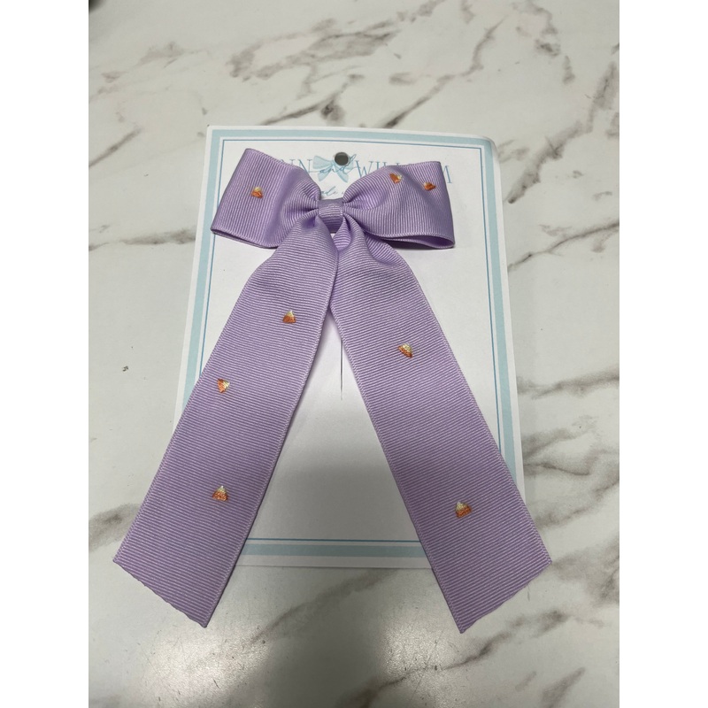 Winn + William Long Tail Bow - Candy Corn