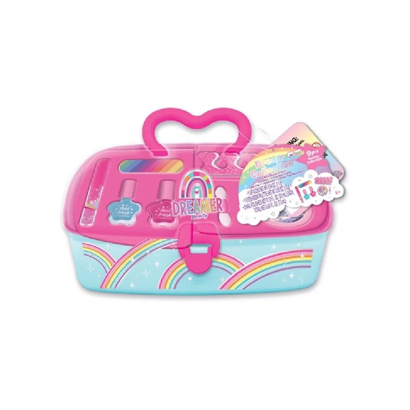 Dream Collection Carryall Cosmetic Makeup Case - Rainbow
