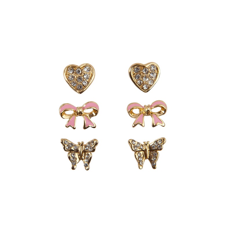 Great Pretenders 3Pk Boutique Chic Dazzel Studded Earrings