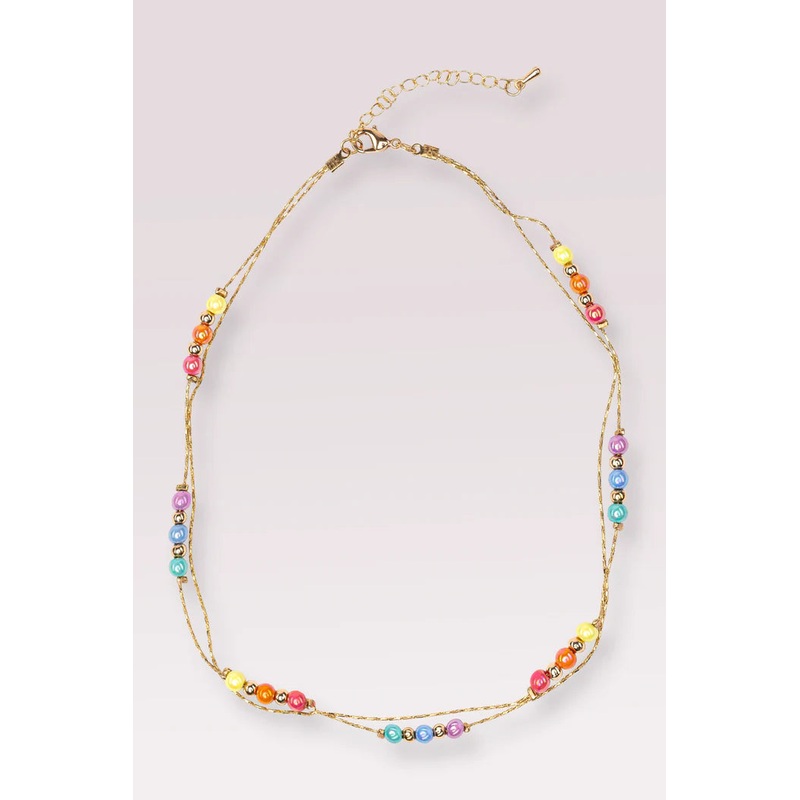 Great Pretenders Boutique Chic Golden Rainbow Necklace