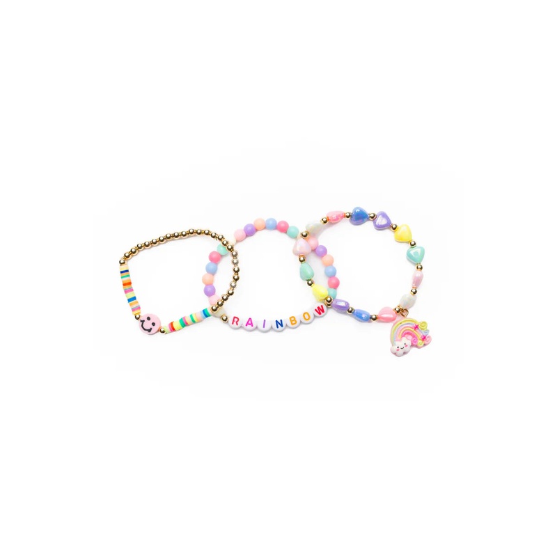 Great Pretenders Rainbow Smiles 3Pc Bracelet Set