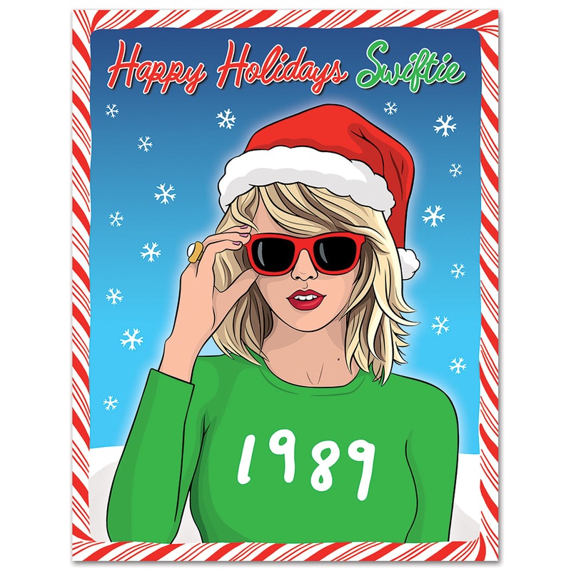 Taylor Happy Holidays Swiftie Card