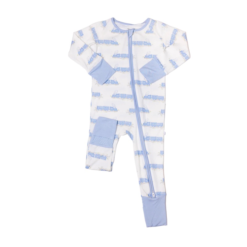The Uptown Baby Sleep Romper - Train