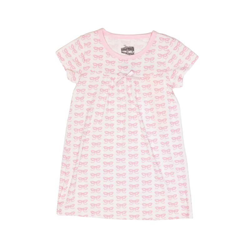 Uptown Baby Pink Bow S/S Dress