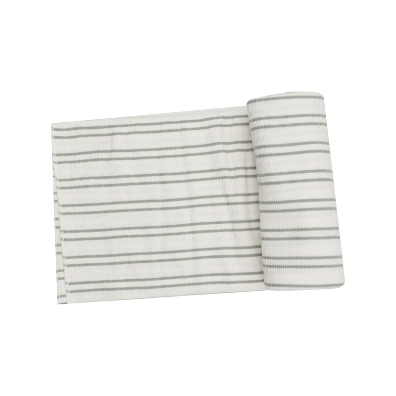 Angel Dear Swaddle Blanket - Ribbed Stripe Desert Sage