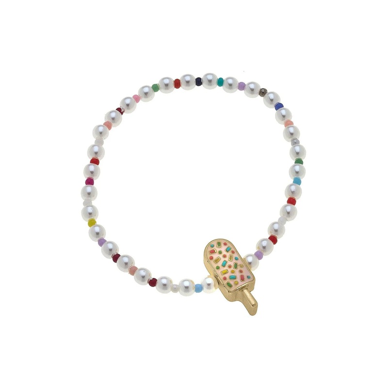 Canvas Girl Pearl Bead Popsicles Bracelet
