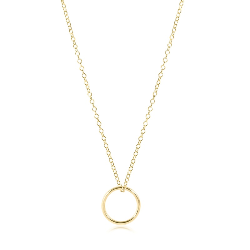 e-newton 16" Necklace Gold - Halo Charm