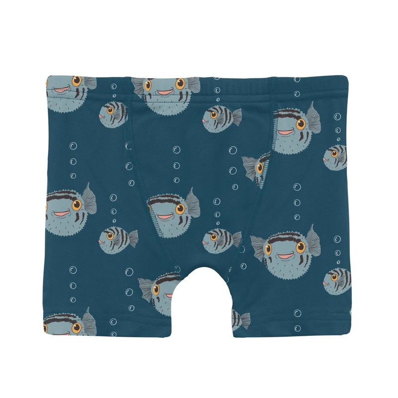 Kickee Boys Boxer Briefs - Peacock Puffer Family
