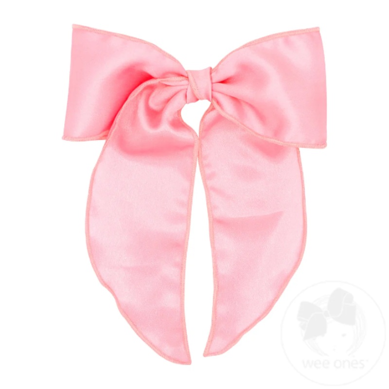 Pink Satin King Fabric Bow