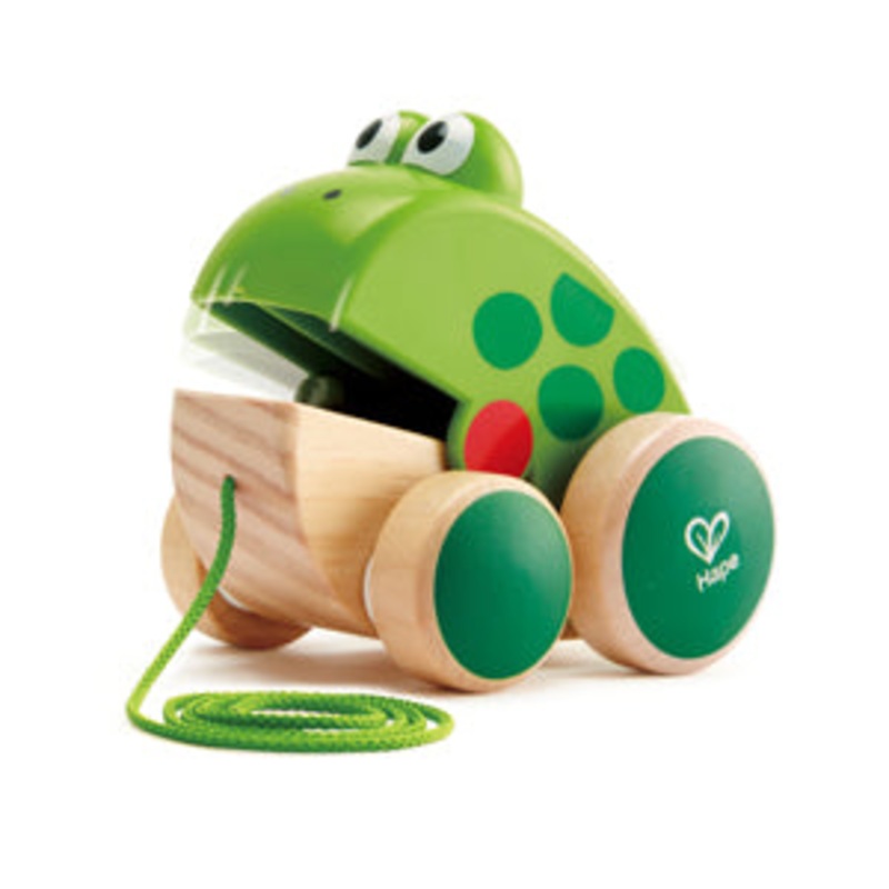 HAPE Pull Along Wooden Frog