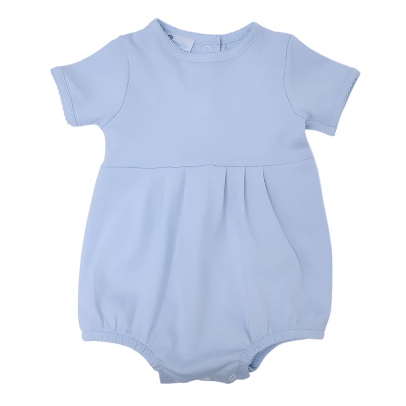 Magnolia Baby Light Blue Short Sleeve Boy Bubble