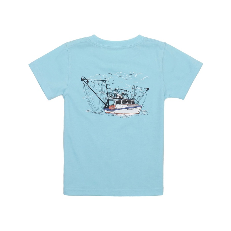 Properly Tied Shrimp Boat S/S Tee - Powder Blue