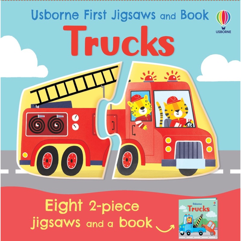 Usborne First Jigsaws and Book - TRUCKS