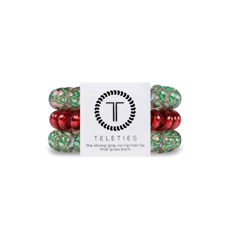 3 pk Teleties- Candy Cane Kisses