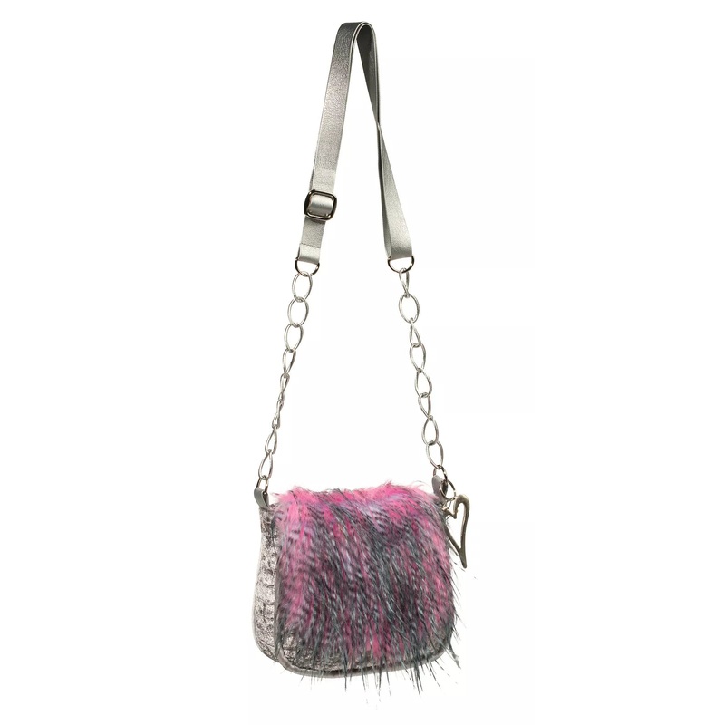 CC Faux Fur Crossbody Bag