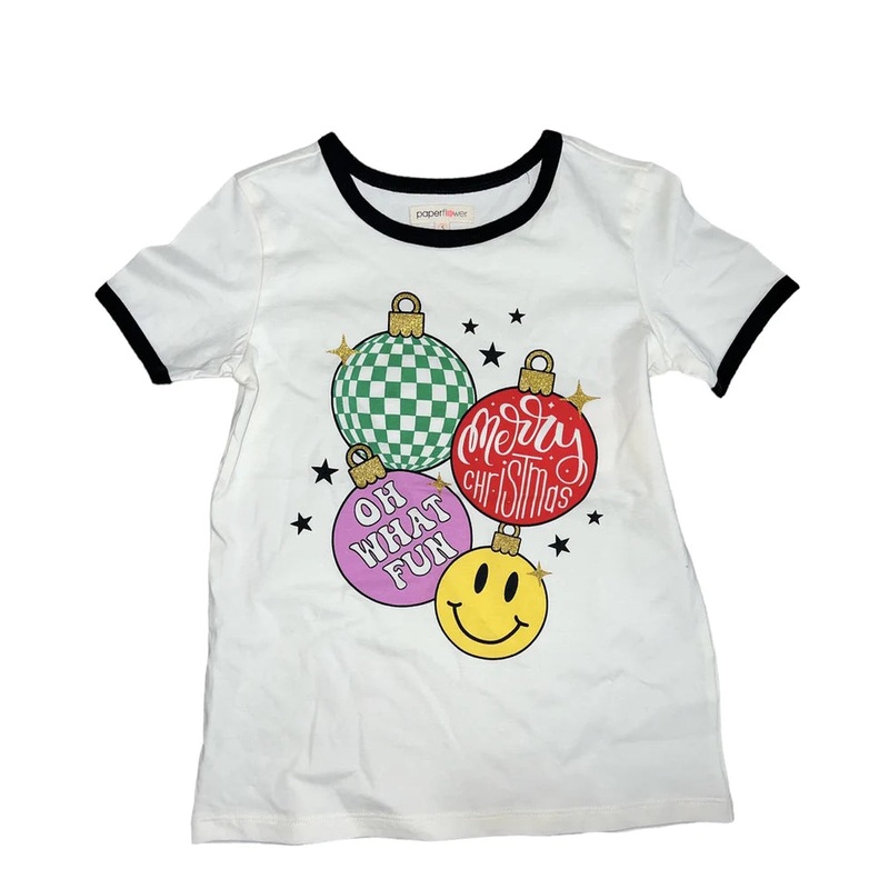 Paper Flower Oh What Fun! Ornaments Graphic Tee
