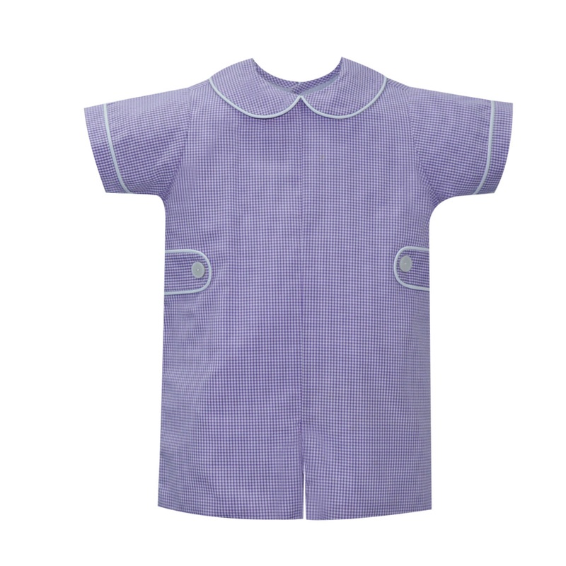 Remember Nguyen Lavender Gingham Williams Romper