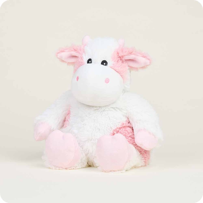 Strawberry Cow- Warmies 13" Microwaveable Plush Animal Lavender Scented
