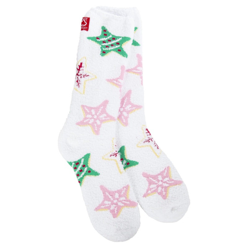 World's Softest Socks Holiday Christmas Cozy Crew - Star Cookies