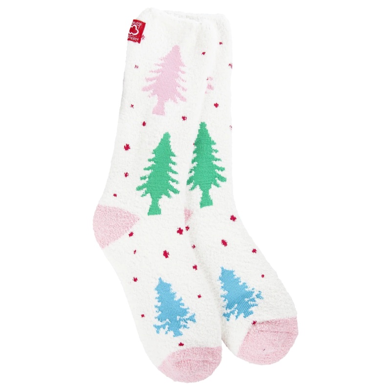 World's Softest Socks Holiday Christmas Cozy Crew - Whimsical Forest