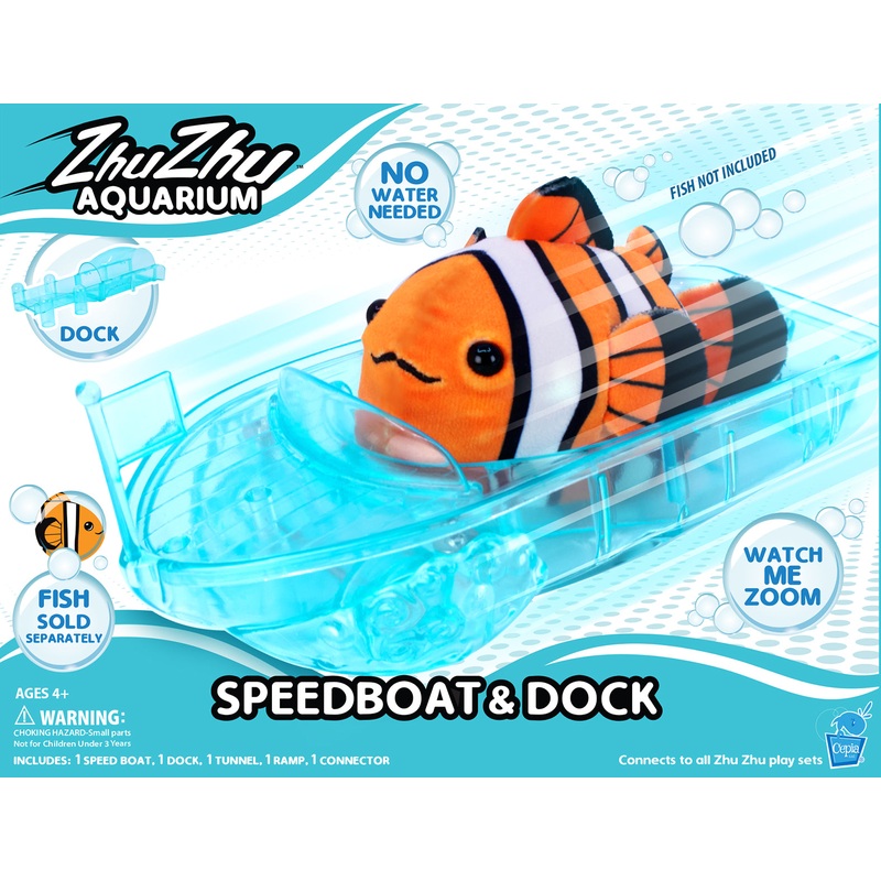 ZhuZhu Aquarium Speed Boat and Dock Set