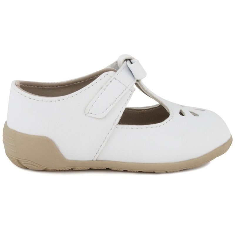 Baby Deer Brynna T-Strap-White