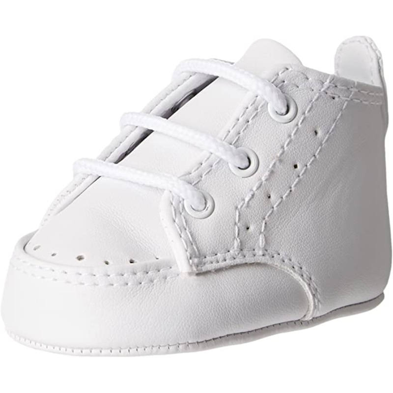 Baby Deer Hi Top Crib Shoe -White