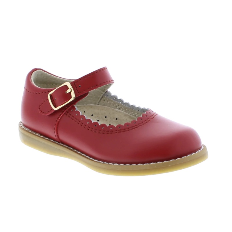 Footmates Dress Shoes - Allie -Apple Red