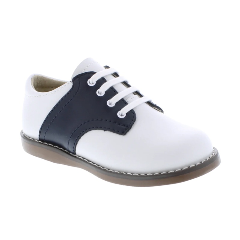 Footmates Dress Shoes - Cheer -White/Navy