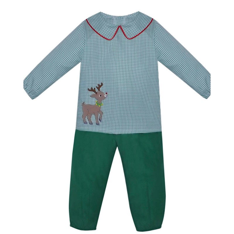 Green Beau 2Pc Rudolph Pant Set