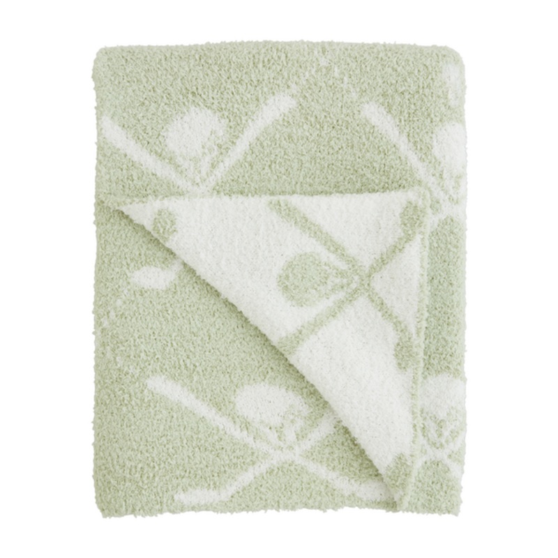 Mud Pie Golf Chenille Blanket