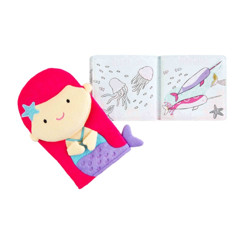 Mudpie Mermaid Color Changing Book and Bath Mitt