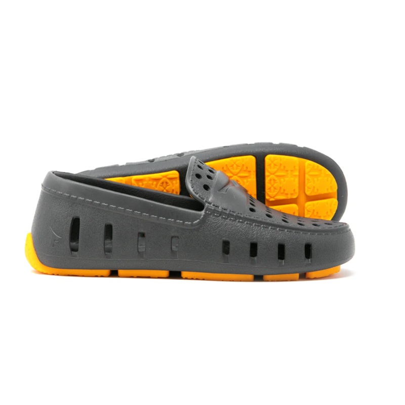 Prodigy Driver Floafers - Asphalt | Flame Orange