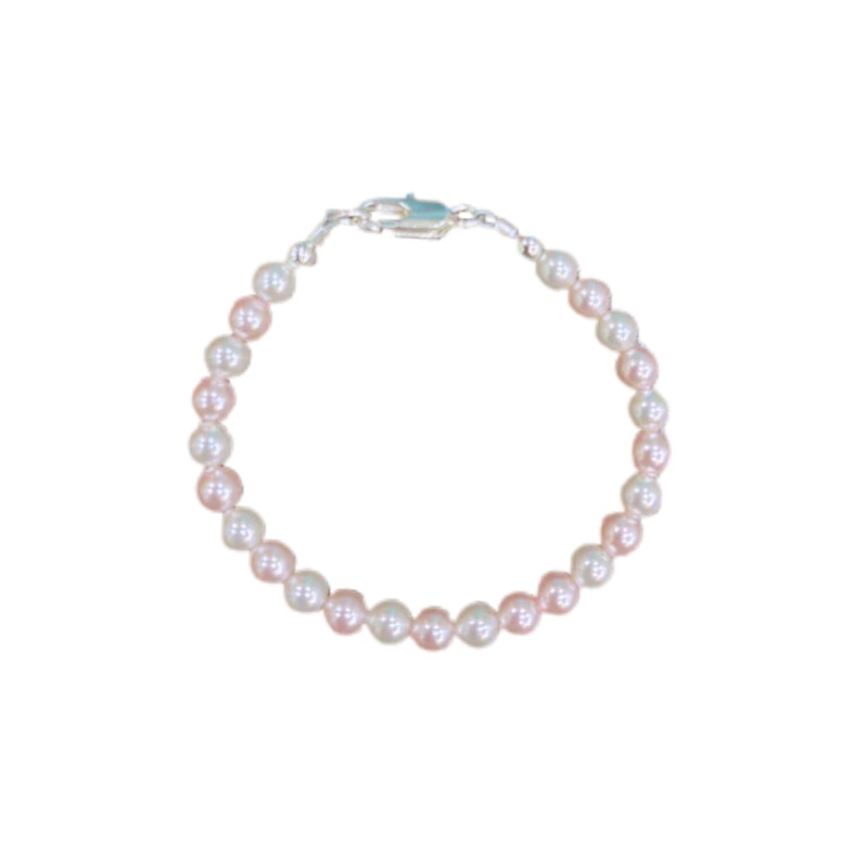 Zsa Zsa & Lolli Pink and White Pearl Bracelet