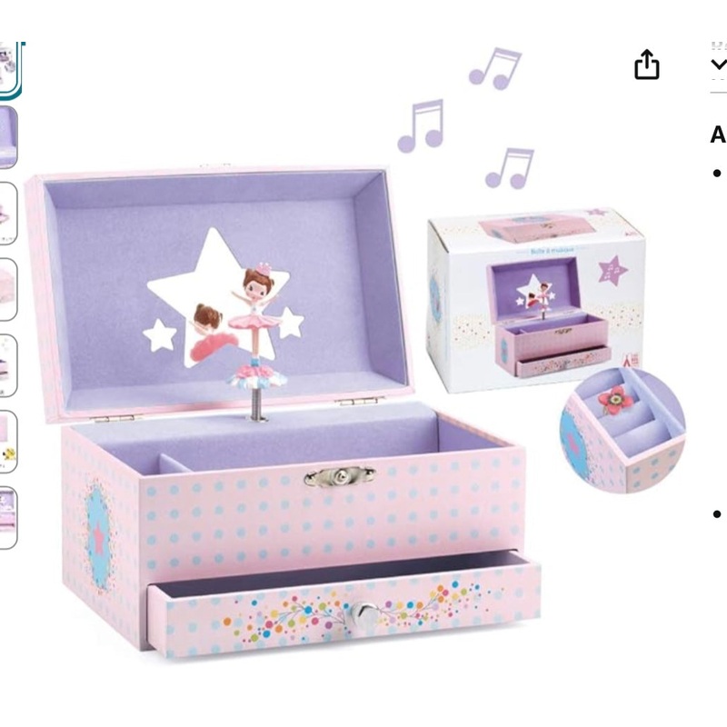 Ballet Musical Jewelry Box