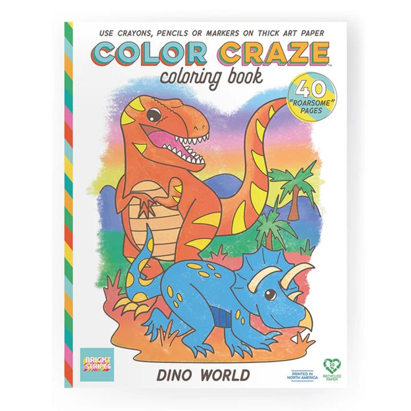 Bright Stripes Color Craze- Dino