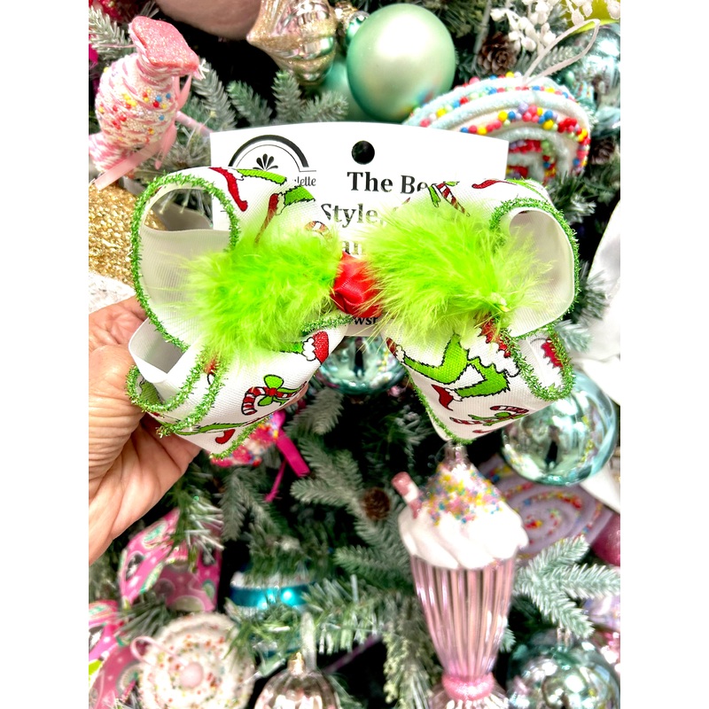 Grinch Bow Large