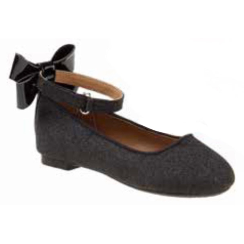 Kensie Girl Flats-Sparkly Black