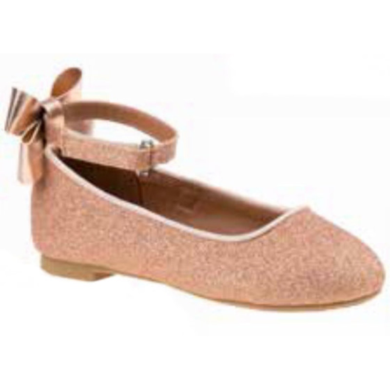 Kensie Girl Flats-Sparkly Rose Gold