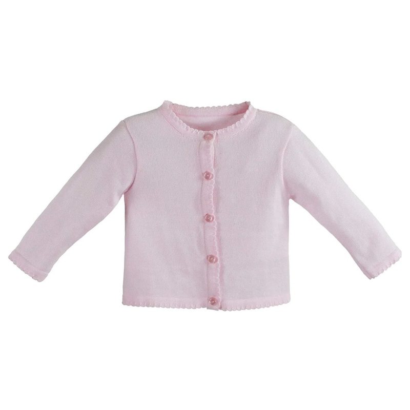 Petit Ami Classics Scalloped Sweater - Light Pink