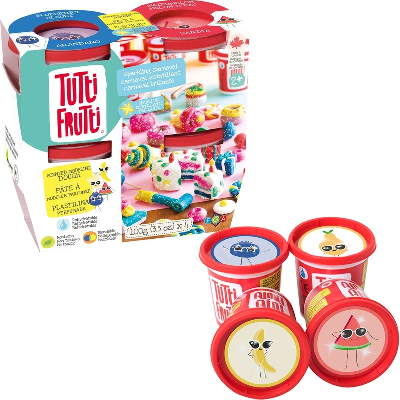 Tutti Frutti 4Pk Sparkling Fruit Scents Play Dough