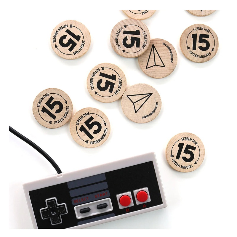Wooden Screen Time Tokens