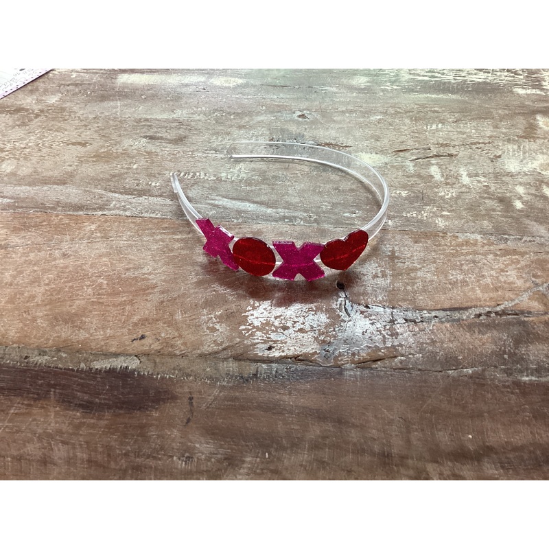 Acrylic Headband - Valentine XOXO