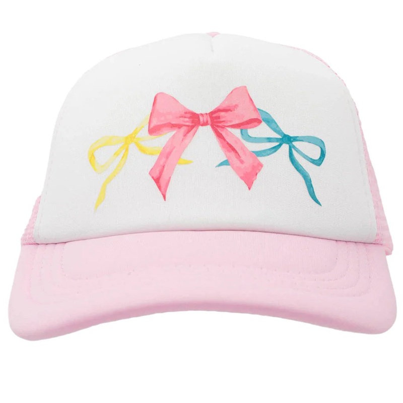 Azarhia Bright Bows Pink Trucker Hat