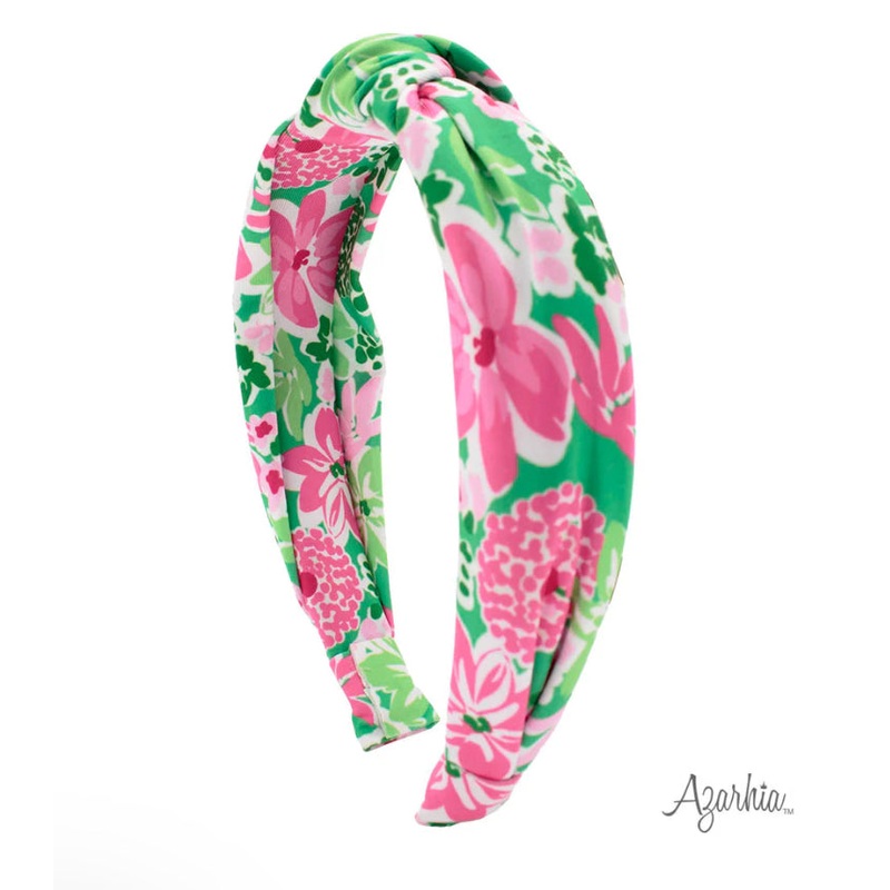 Azarhia Knotted Headband- Botanical Flowers