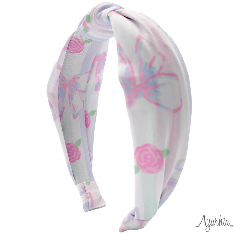 Azarhia Knotted Headband - Water Color Bows