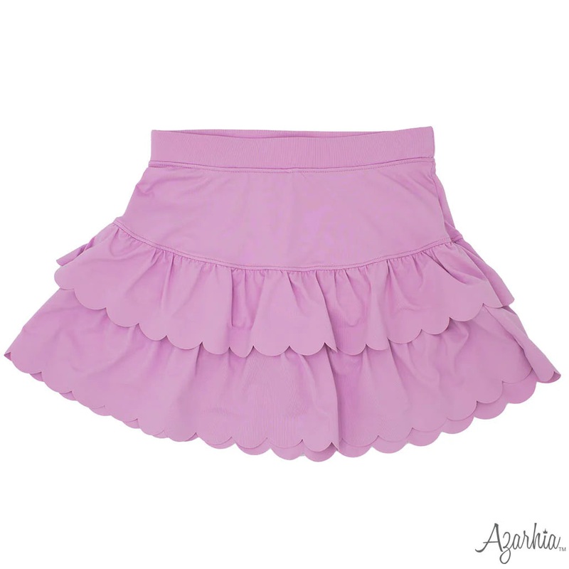 Azarhia Scalloped Skort - Lavender