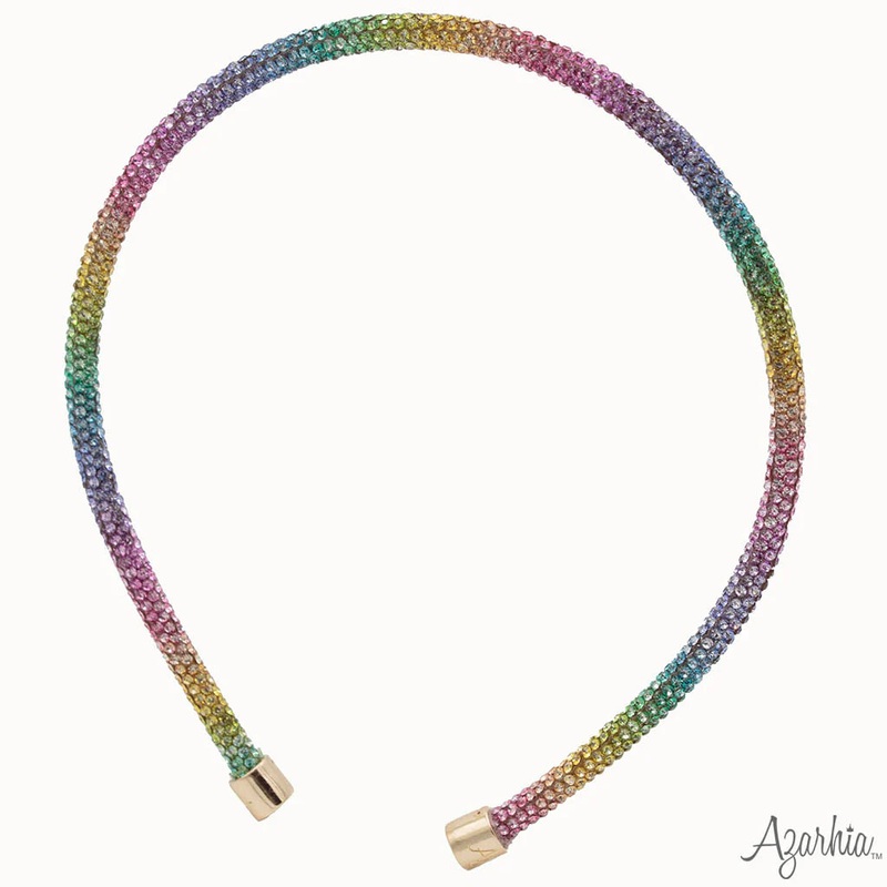 Azarhia Thin Rhinestone Headbands