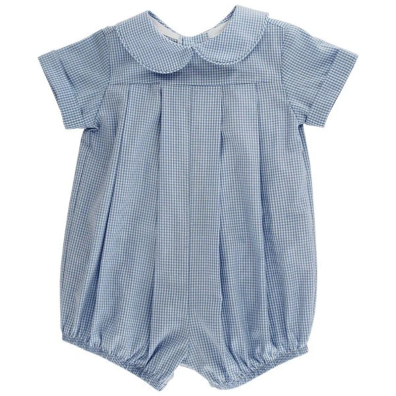 Bailey Boys Blue Microcheck Bubble Short